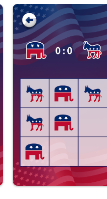 Tic-tac-toe political board